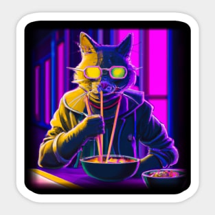 Cyberpunk Kitty Sticker